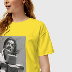 Футболка оверсайз женская Salvador Dali & cross, цвет: желтый — фото 2
