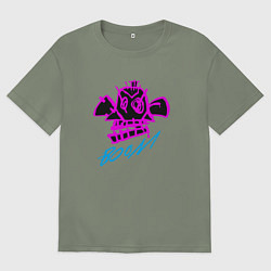 Футболка оверсайз женская Аркейн 06, цвет: авокадо