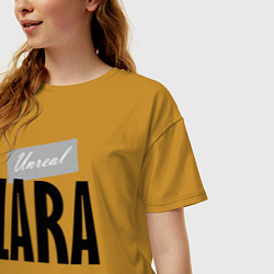 Футболка оверсайз женская Unreal Zara, цвет: горчичный — фото 2