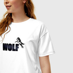 Футболка оверсайз женская Wolf brand, цвет: белый — фото 2
