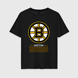 Женская футболка оверсайз Boston Bruins , Бостон Брюинз