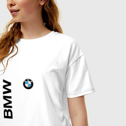 Футболка оверсайз женская BMW ато супер, цвет: белый — фото 2