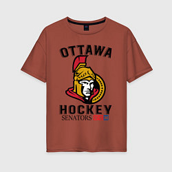 Женская футболка оверсайз OTTAWA SENATORS ОТТАВА СЕНАТОРЗ