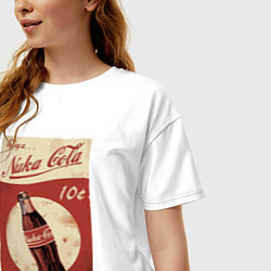 Футболка оверсайз женская Fallout Nuka Cola Poster Pop art, цвет: белый — фото 2