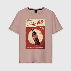 Женская футболка оверсайз Fallout Nuka Cola Poster Pop art