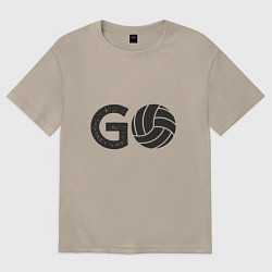 Женская футболка оверсайз Go Volleyball