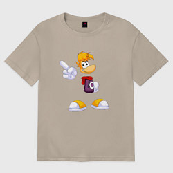 Футболка оверсайз женская Rayman Legends gamer, цвет: миндальный