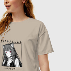 Футболка оверсайз женская Рафталия, The Rising of the Shield Hero, цвет: миндальный — фото 2