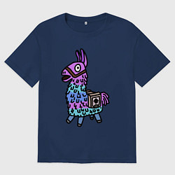 Женская футболка оверсайз Фортнайт Лама Fortnite Lama