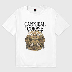 Футболка оверсайз женская Cannibal Труп Каннибала Z, цвет: белый