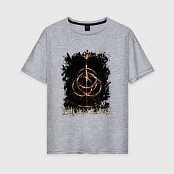 Футболка оверсайз женская ELDEN RING SYMBOL LOGO, цвет: меланж