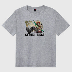 Футболка оверсайз женская Sabikui Bisco, цвет: меланж