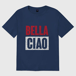 Футболка оверсайз женская Style Bella Ciao, цвет: тёмно-синий