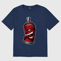 Футболка оверсайз женская Red balloon, цвет: тёмно-синий