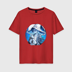 Футболка оверсайз женская Ведьма Ренни, цвет: красный