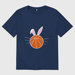 Женская футболка оверсайз Basketball Bunny
