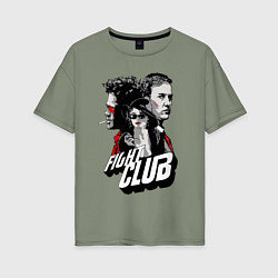 Футболка оверсайз женская SOAP CLUB, цвет: авокадо