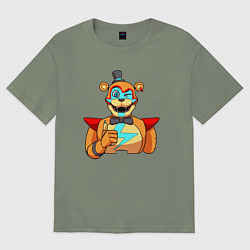 Футболка оверсайз женская Five Nights at Freddys: Security Breach - Глэмрок, цвет: авокадо