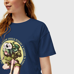 Футболка оверсайз женская Neliel Tu Oderschvank, цвет: тёмно-синий — фото 2