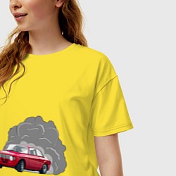 Футболка оверсайз женская Alfa Romeo Calmaction, цвет: желтый — фото 2