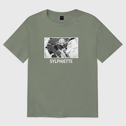 Футболка оверсайз женская Сильфиетта, цвет: авокадо