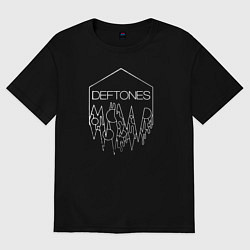 Футболка оверсайз женская Deftones, цвет: черный