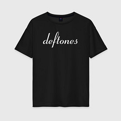 Женская футболка оверсайз Deftones rock