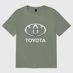 Футболка оверсайз женская TOYOTA 3D Logo, цвет: авокадо
