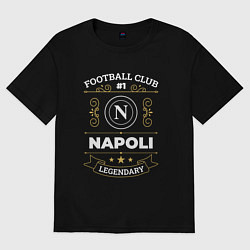 Футболка оверсайз женская Napoli FC 1, цвет: черный