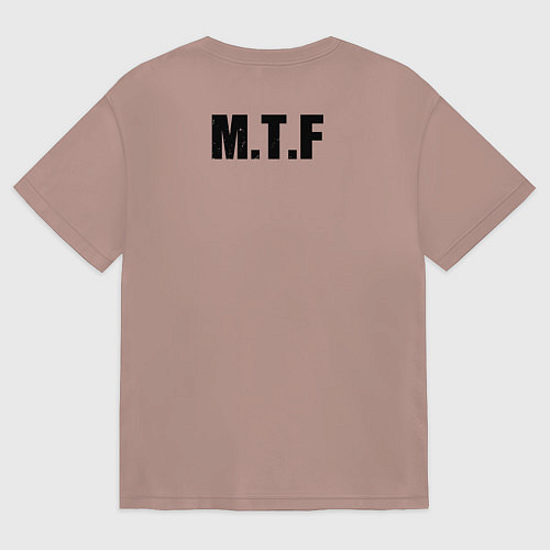 Женская футболка оверсайз Эта-10 / Пыльно-розовый – фото 2