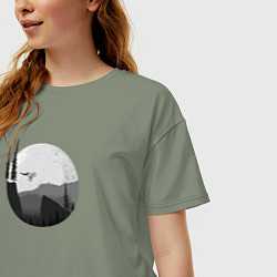 Футболка оверсайз женская Давай через овраг, цвет: авокадо — фото 2