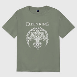 Футболка оверсайз женская ДРЕВО ELDEN RING, цвет: авокадо