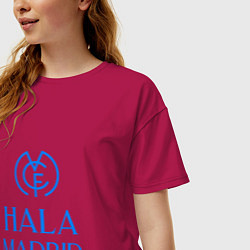 Футболка оверсайз женская Hala - Real Madrid, цвет: маджента — фото 2