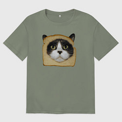 Футболка оверсайз женская Котохлебинг, цвет: авокадо