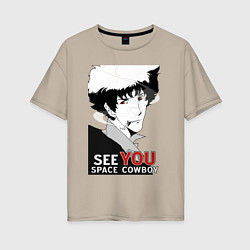 Женская футболка оверсайз Spike Spiegel