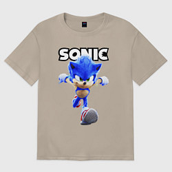 Футболка оверсайз женская Sonic the Hedgehog 2, цвет: миндальный