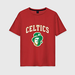 Футболка оверсайз женская NBA Celtics, цвет: красный
