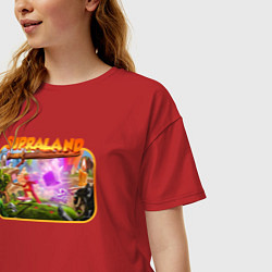 Футболка оверсайз женская Supraland cup, цвет: красный — фото 2