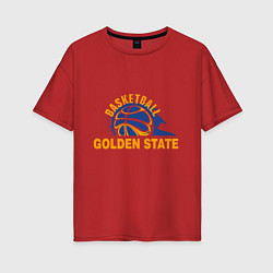 Женская футболка оверсайз Golden State Basketball