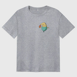 Футболка оверсайз женская Хнык из NI NO KUNI, цвет: меланж