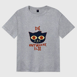 Женская футболка оверсайз Die Anywhere Else