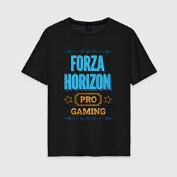 Футболка оверсайз женская Игра Forza Horizon PRO Gaming, цвет: черный