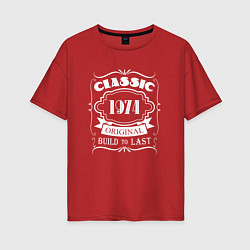 Футболка оверсайз женская 1974 Classic, цвет: красный