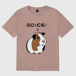 Футболка оверсайз женская Типичный геймер CS:GO, цвет: пыльно-розовый