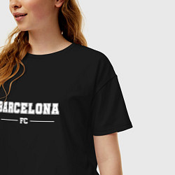 Футболка оверсайз женская Barcelona Football Club Классика, цвет: черный — фото 2