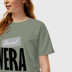 Футболка оверсайз женская Нереальная Вера, цвет: авокадо — фото 2