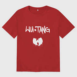 Футболка оверсайз женская Ву-Тэнг Клэн, цвет: красный