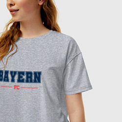 Футболка оверсайз женская Bayern FC Classic, цвет: меланж — фото 2