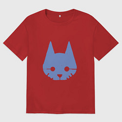 Футболка оверсайз женская Stray Blue, цвет: красный