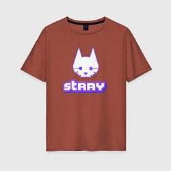 Женская футболка оверсайз Stray x Twitch